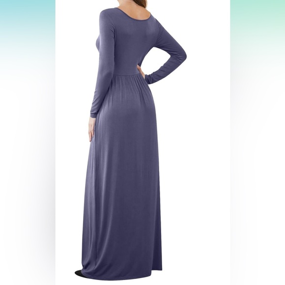 Muted Lavender long sleeve maxi NWT - Picture 2 of 9